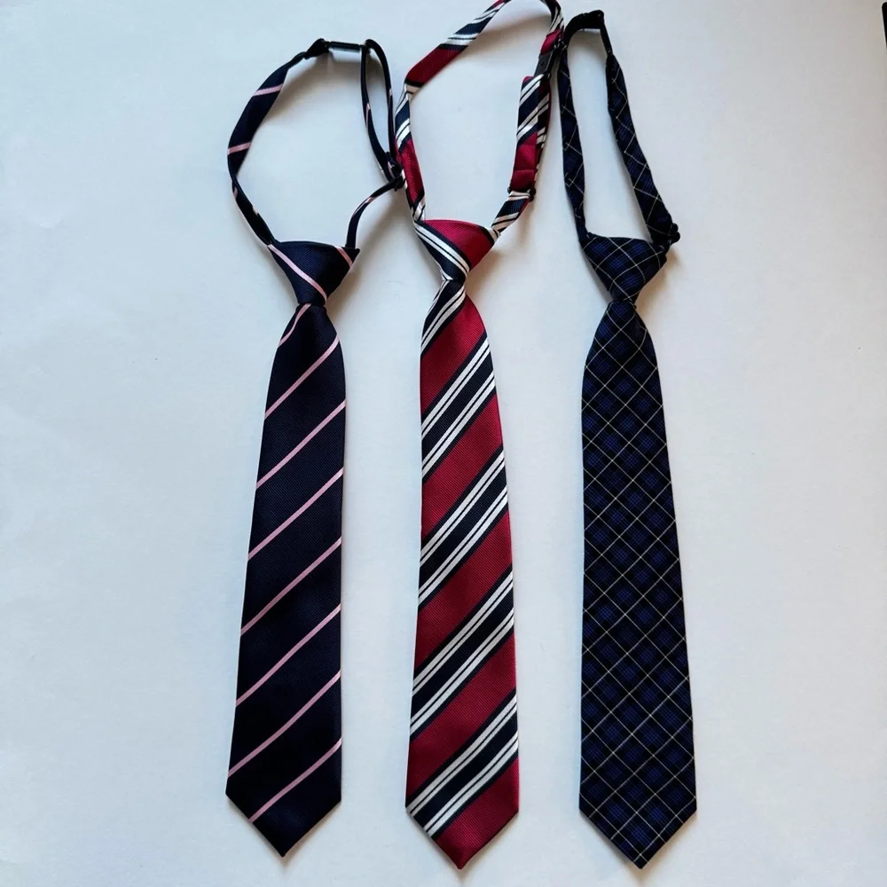 The Children’s Place Boy’s adjustable pre-tied neckties. 3 ties. Size: 4-7